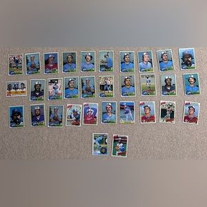 Braves 1980s baseball card lot